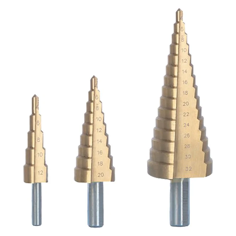 FRESA CONICA A GRADINI HSS IN SET 3 PZ RIBIMEX