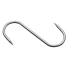 GANCIO FISSO INOX PER MACELLAIO BLISTER 10 PZ