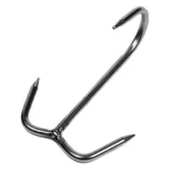 GANCIO AD ANCORA INOX PER MACELLAIO