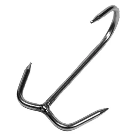 GANCIO AD ANCORA INOX PER MACELLAIO