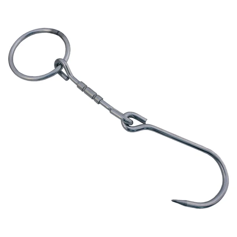 GANCIO SNODATO CON ANELLO mm. 220x6