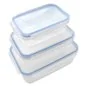 CONTENITORE RETTANGOLARE IN PLASTICA SET 'SUPERLOCK'
