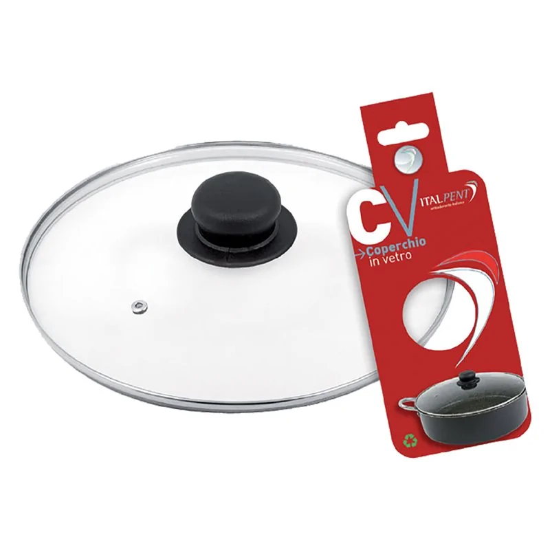 COPERCHIO IN VETRO 'BLACK LINE'