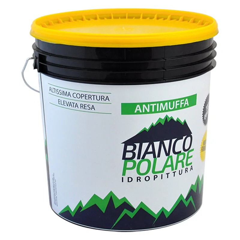 PITTURA AL QUARZO LISCIO ANTIMUFFA BIANCO POLARE