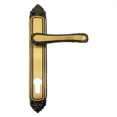 MANIGLIA GIGLIO CON PLACCA FORO YALE