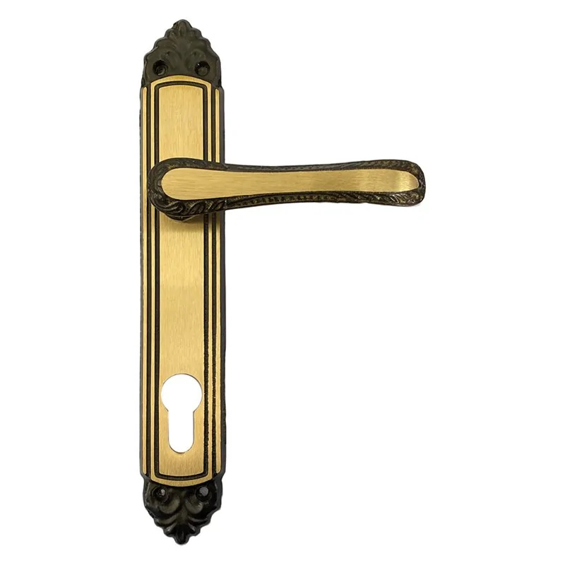 MANIGLIA GIGLIO CON PLACCA FORO YALE