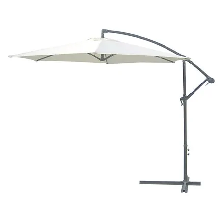 OMBRELLONE TONDO DA GIARDINO DECENTRATO IN ACCIAIO