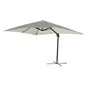 OMBRELLONE QUADRO DA GIARDINO DECENTRATO IN ALLUMINIO