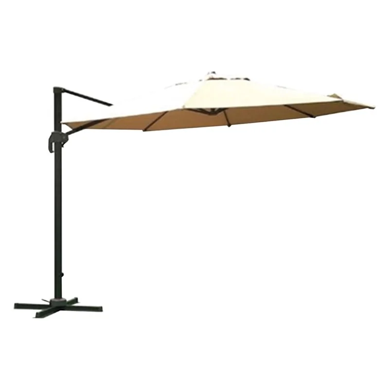 OMBRELLONE TONDO DA GIARDINO DECENTRATO IN ALLUMINIO