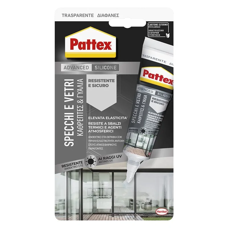 SILICONE NEUTRO PATTEX VETRI