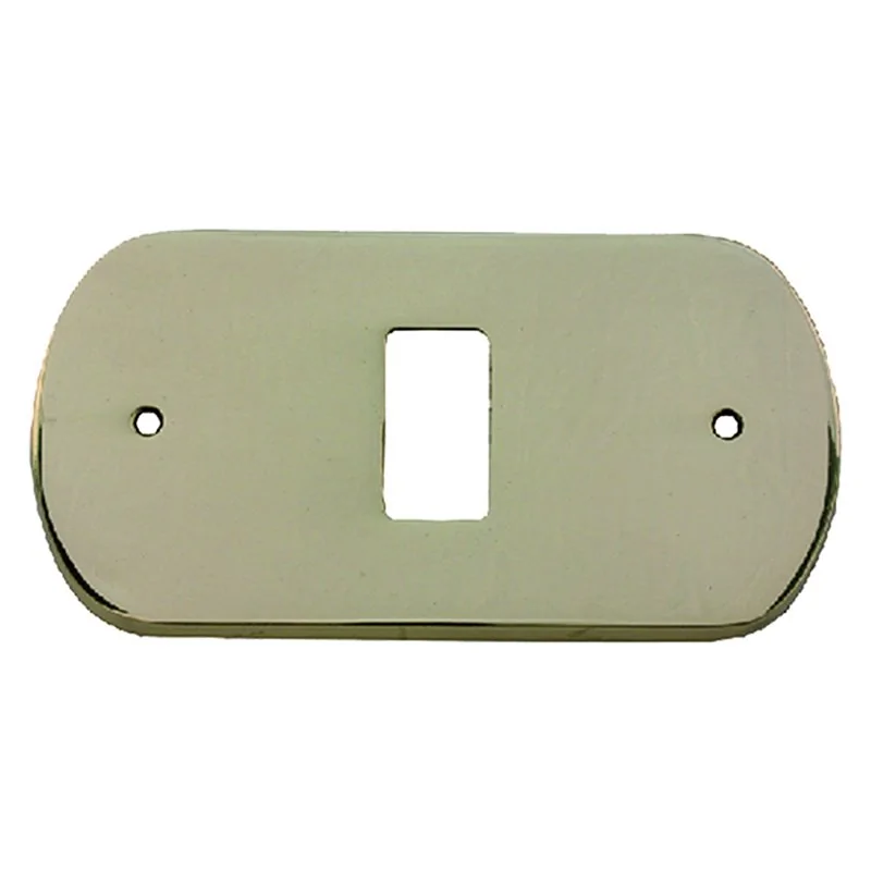 COPRINTERRUTTORE OTTONE LUCIDO AURORA 1 FORO