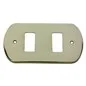 COPRINTERRUTTORE OTTONE LUCIDO AURORA 2 FORO