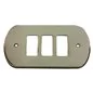 COPRINTERRUTTORE OTTONE LUCIDO AURORA 3 FORO