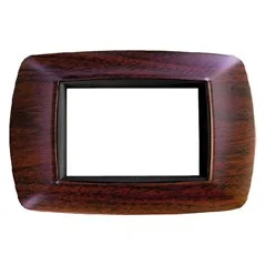 PLACCA EFFETTO LEGNO SCURO LIFE COMPATIBILE LIVING