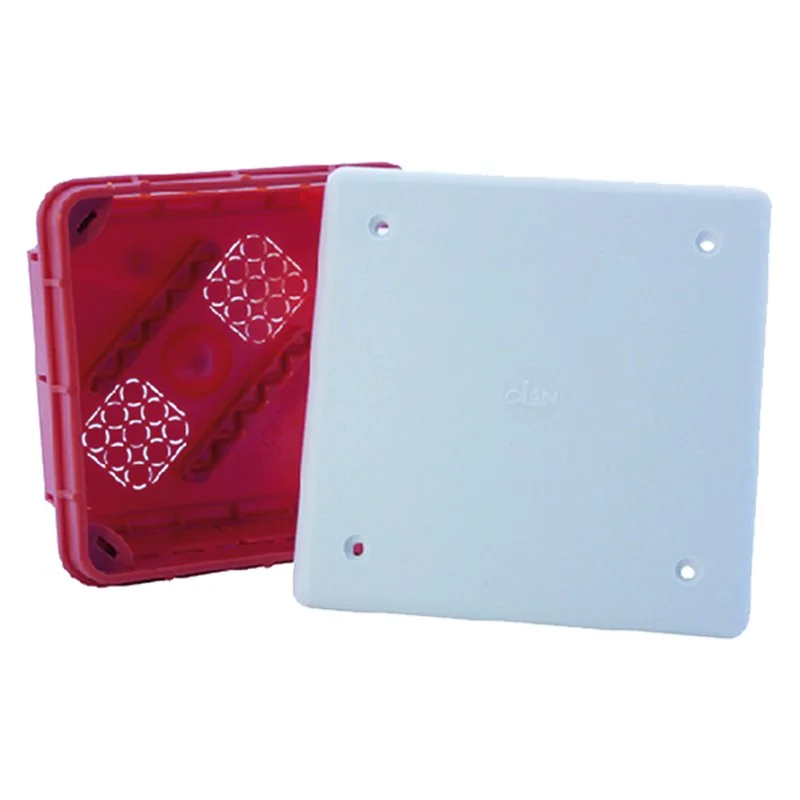 CASSETA DERIVAZIONE A INCASSO CON COPERCHIO