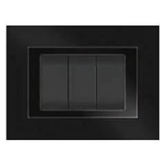 PLACCA COLORE NERO ELITE COMPATIBILE LIVING