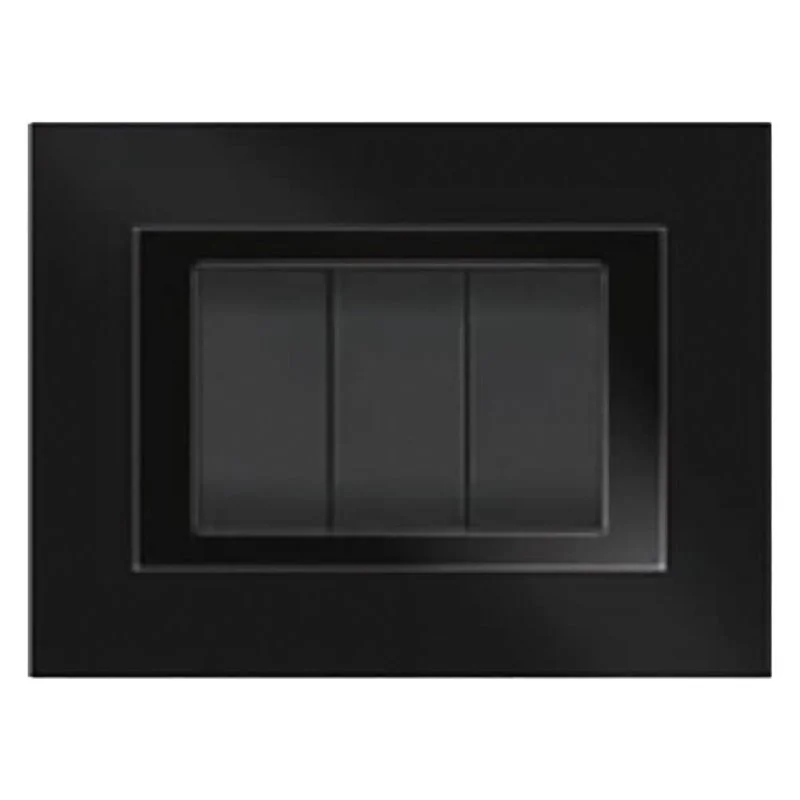 PLACCA COLORE NERO ELITE COMPATIBILE LIVING