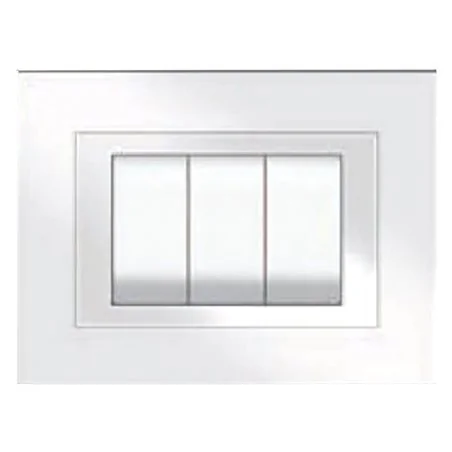PLACCA COLORE BIANCO ELITE COMPATIBILE LIVING