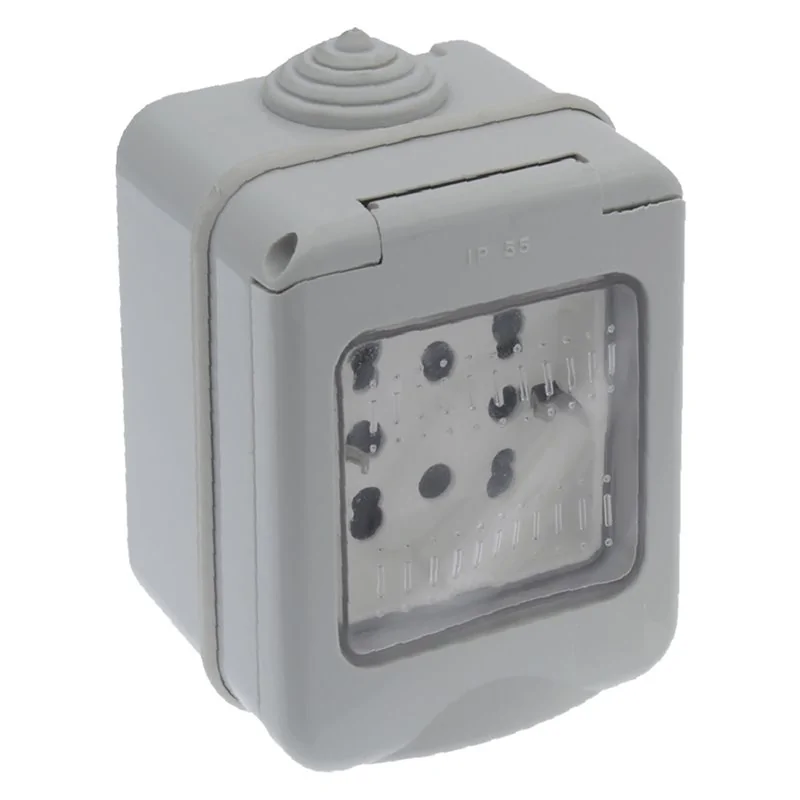 CASSETTA STAGNA PREASSEMBLATA PRESE + SCHUKO IP55