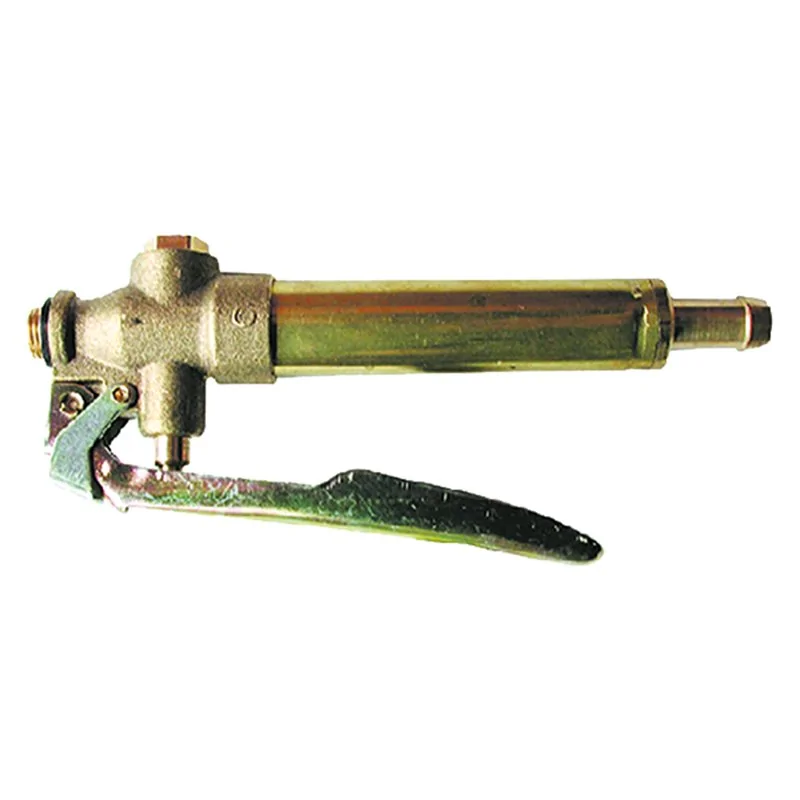 RUBINETTO A LEVA IN OTTONE PER POMPA IRRORATRICE CON FERMO