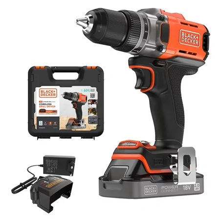 TRAPANO AVVITATORE A BATTERIA BCD382D1XK-QW 18V BLACK DECKER