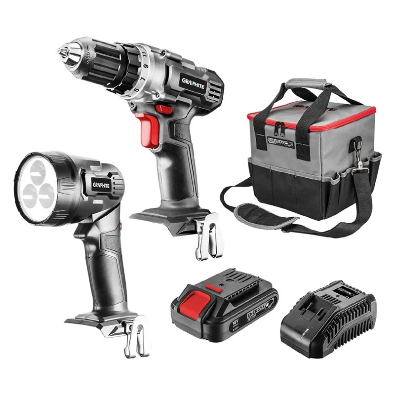 TRAPANO AVVITATORE CON ACCESSORI ENERGY GRAPHITE