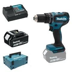 TRAPANO AVVITATORE A BATTERIA CON PERCUSSIONE DHP485RTJ-B 18V MAKITA