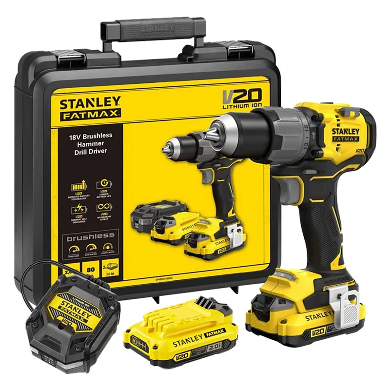 TRAPANO AVVITATORE A BATTERIA SENZA SPAZZOLE SFMCD726D2K-QW 18V 2 BATTERIE FATMAX