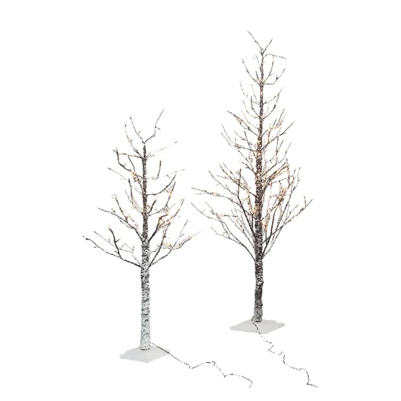 ALBERO TRONCO E RAMI INNEVATI CON LUCI LED 