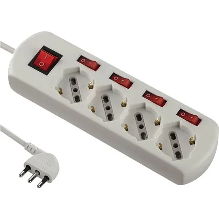 MULTIPRESA CON INTERRUTTORI INDIPENDENTI