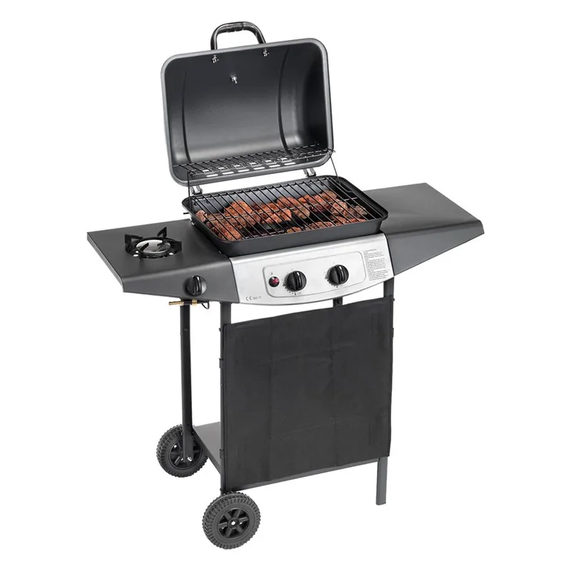 BARBECUE A GAS 'DOUBLE COOKING SYSTEM' A ROCCIA LAVICA TIPO 2