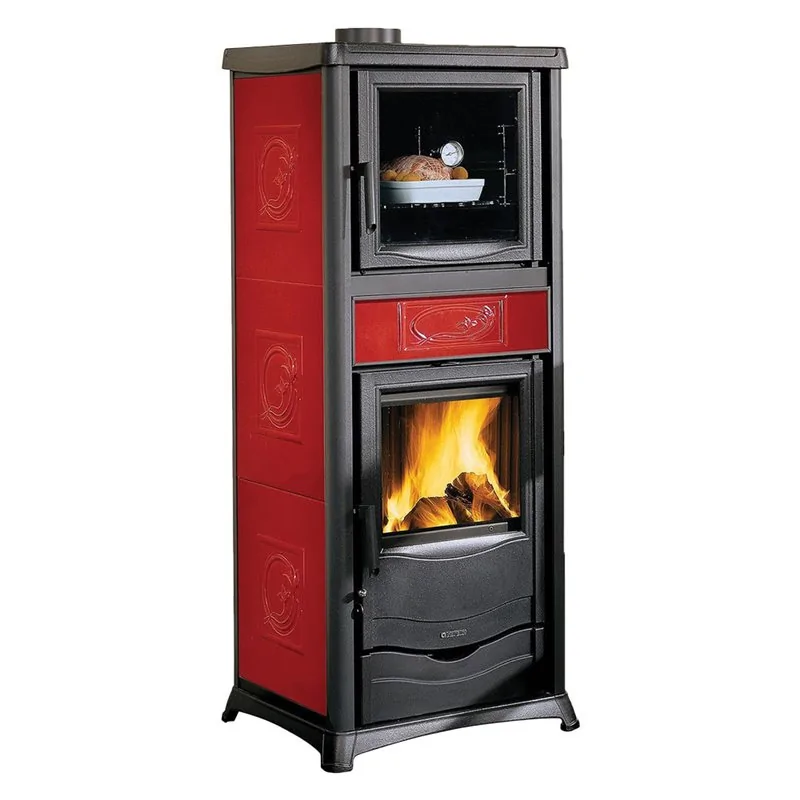 TERMOSTUFA A LEGNA 'TERMOROSSELLA PLUS FORNO DSA 4.0' NORDICA EXTRAFLAME