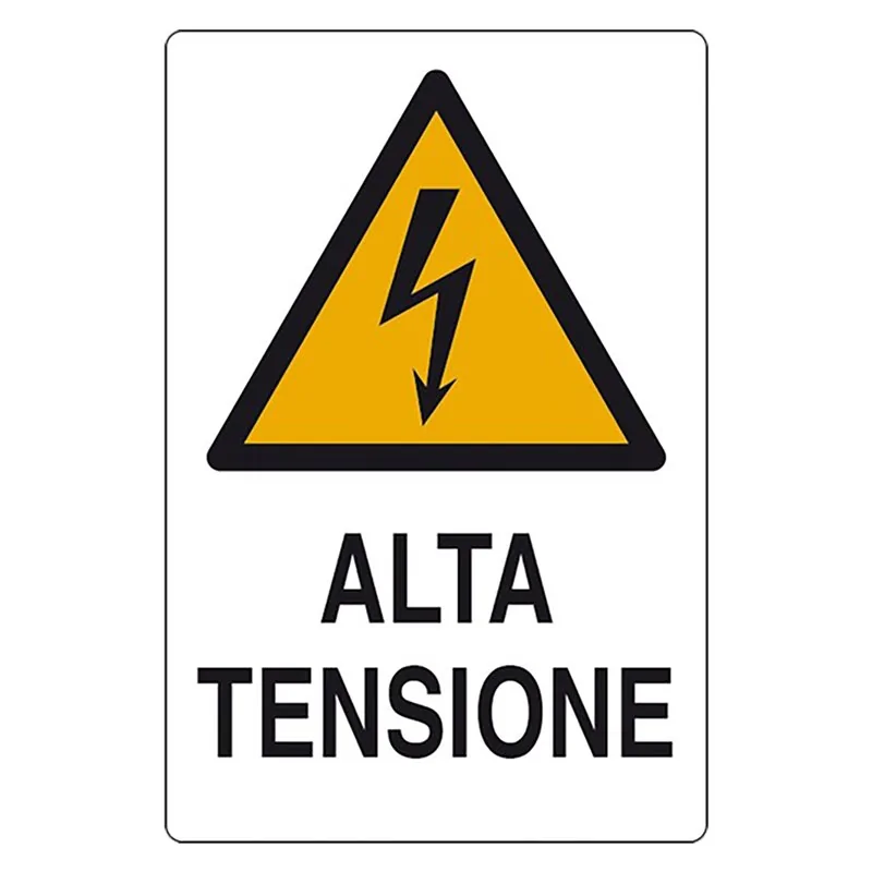 CARTELLO ALTA TENSIONE IN ALLUMINIO