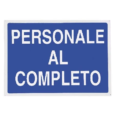 CARTELLO PERSONALE AL COMPLETO IN ALLUMINIO