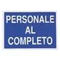 CARTELLO PERSONALE AL COMPLETO IN ALLUMINIO