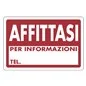 CARTELLO SEGNALETICA IN PLASTICA CM 20X30