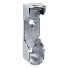 REGGITUBO LATERALE PER TUBO OVALE NICHELATO