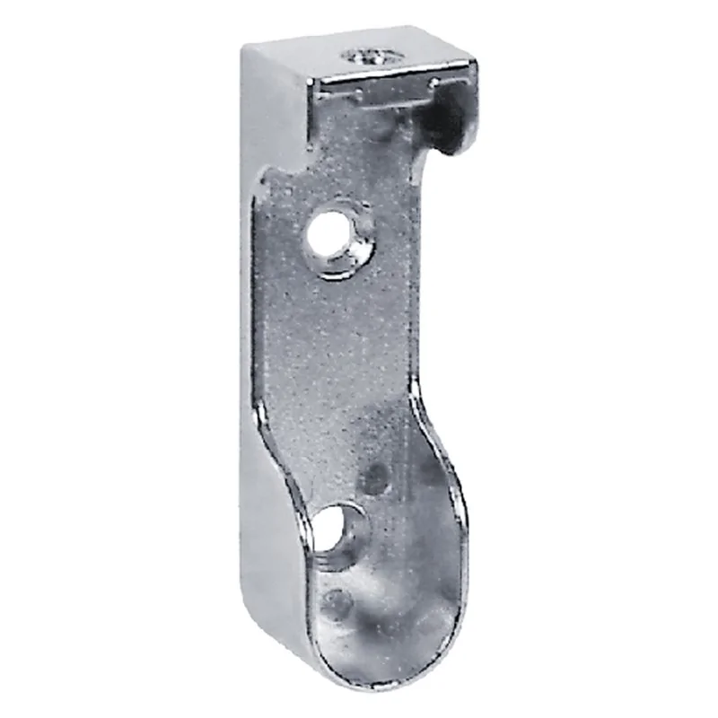 REGGITUBO LATERALE PER TUBO OVALE NICHELATO