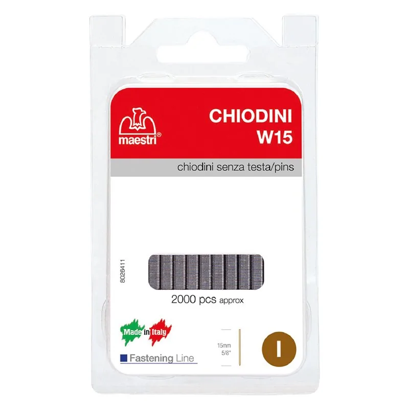 SPILLI PER FISSATRICE MANUALE MODELLO W15