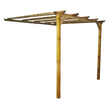 PERGOLA ADDOSSATA IN LEGNO