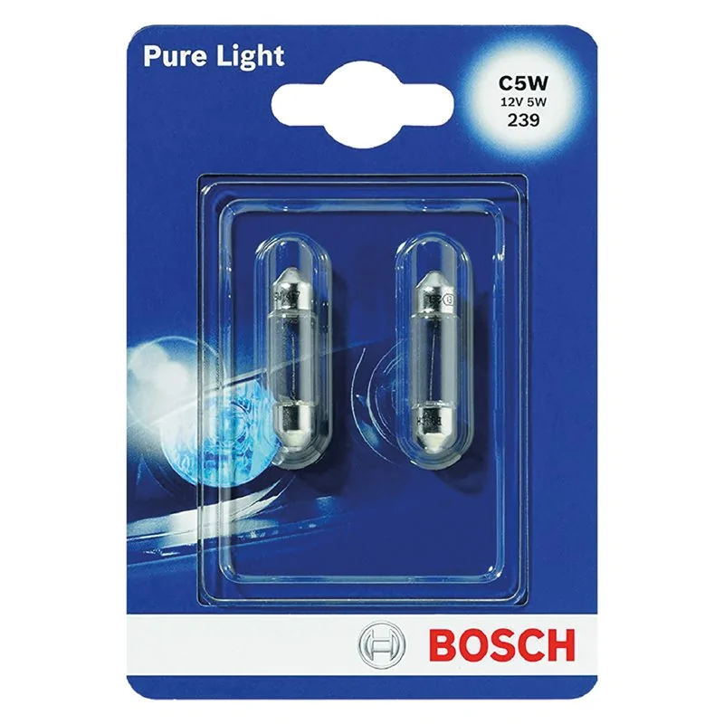 BOSCH C5W 12V 5W NUMBER PLATE BULB 2 PACK BOSCH C5W 12V 5W NUMBER PLATE BULB 2 PACK
