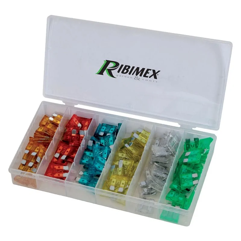 RIBIMEX 120 PIECE AUTOMOTIVE FUSE ASSORTMENT 5-30A