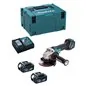 SMERIGLIATRICE ANGOLARE A BATTERIA DGA513RTJ CON 2 BATTERIE MAKITA