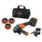 SMERIGLIATRICE ANGOLARE A BATTERIA BCG6L8F1S-QW BLACK DECKER