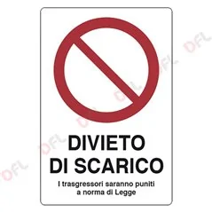 DIVIETO DI SCARICO