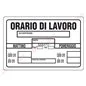 CARTELLO SEGNALETICA IN PLASTICA CM 20X30