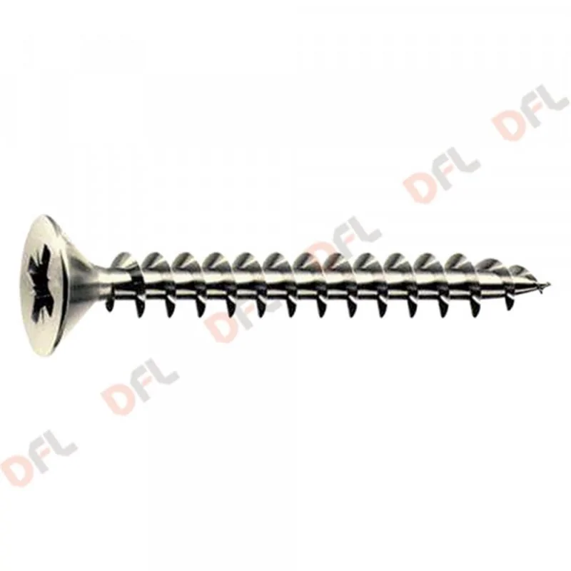 VITE PER LEGNO TESTA SVASATA ACCIAIO INOX IN BLISTER