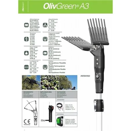 ABBACCHIATORE ELETTRICO 'OLIVGREEN A3' MINELLI