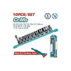 SET BUSSOLE 3/8" A PERCUSSIONE PZ 10 TOTAL