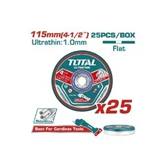 SET DISCHI DA TAGLIO Ø115 PER METALLO PZ 25 TOTAL